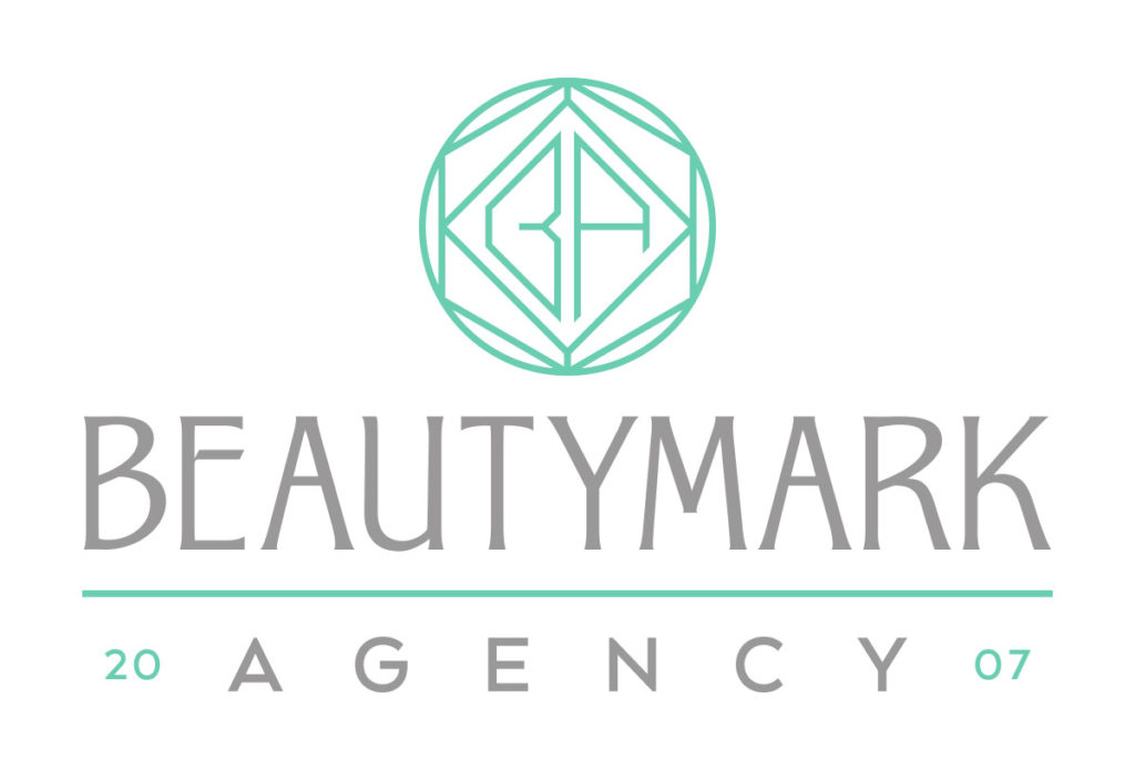 beautymark agency salon logo design in austin texas by beau