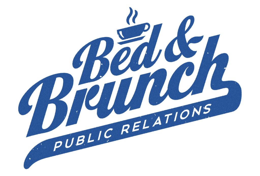 bed & brunch pr new york logo design by left hand design