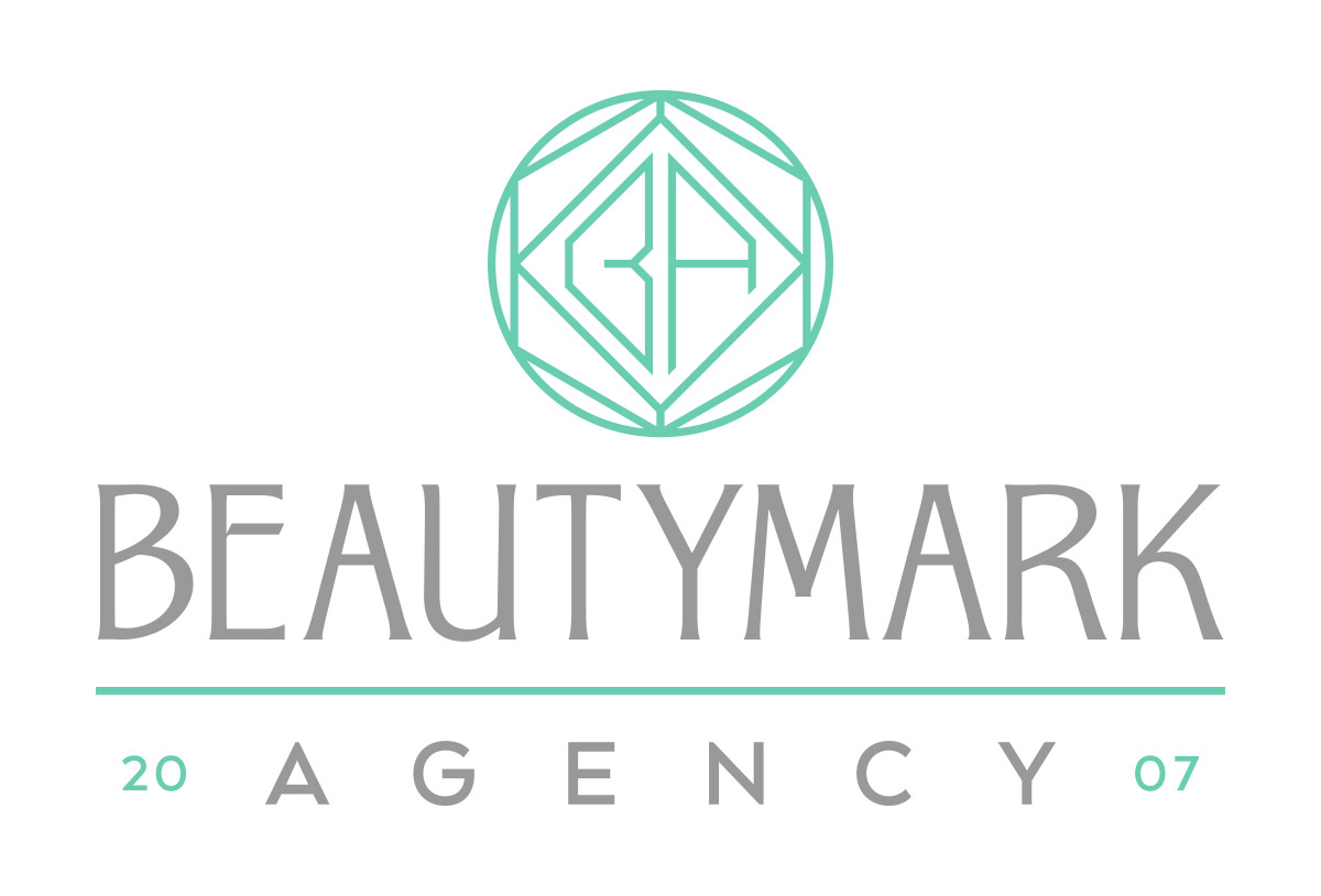 beautymark agency salon logo design in austin texas by beau morrow for left hand design