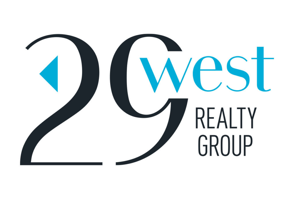 29 west realty group logo design in austin texas by beau morrow for left hand design