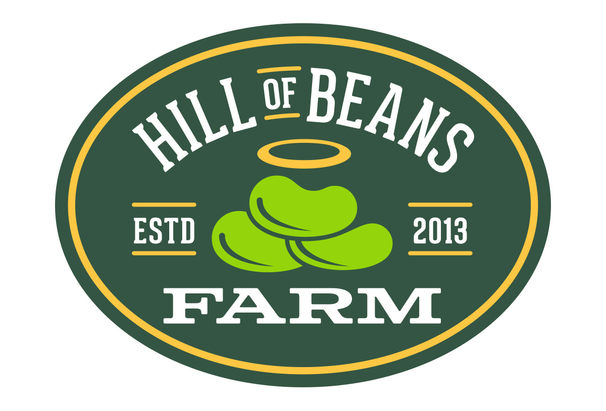 hill of beans farm logo design in austin texas by beau morrow for left hand design