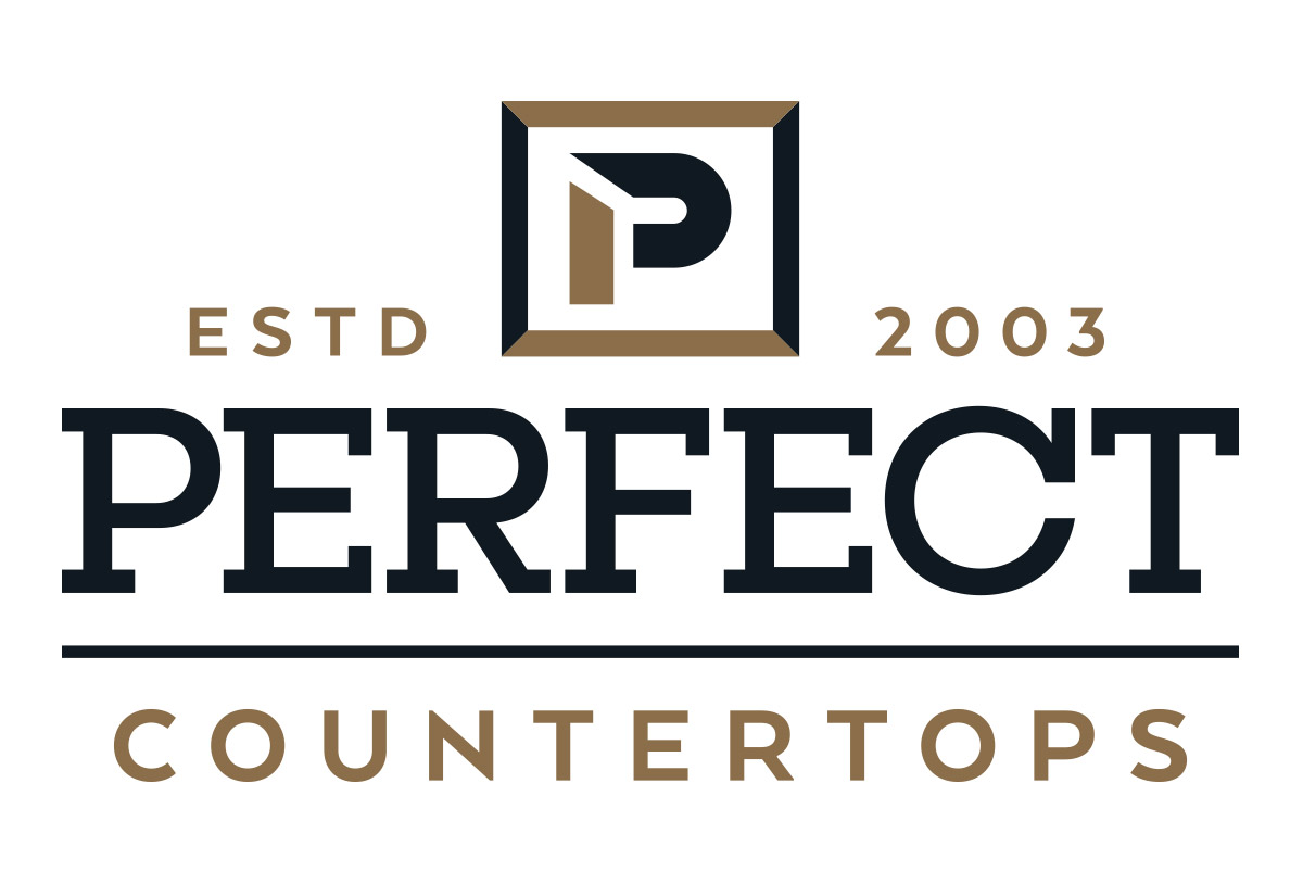 perfect countertops logo design in austin texas by beau morrow for left hand design