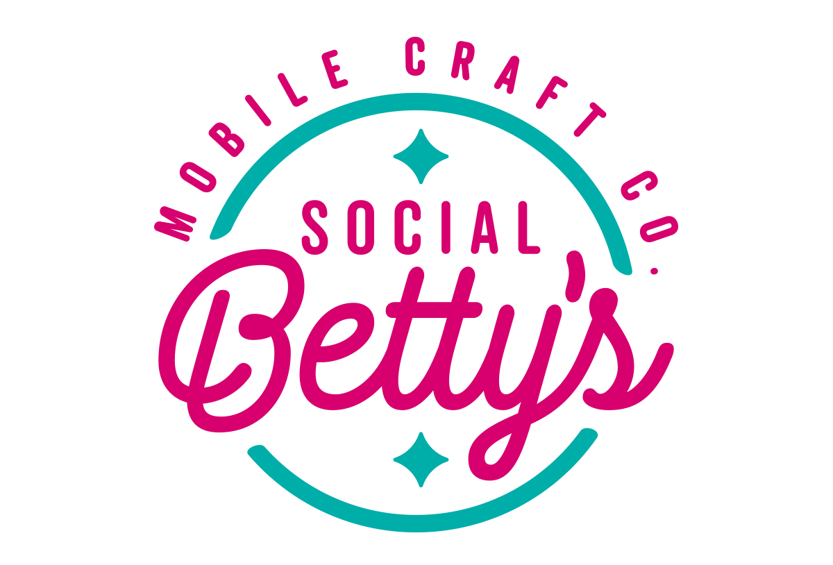 social bettys craft maker logo design in austin texas by beau morrow for left hand design