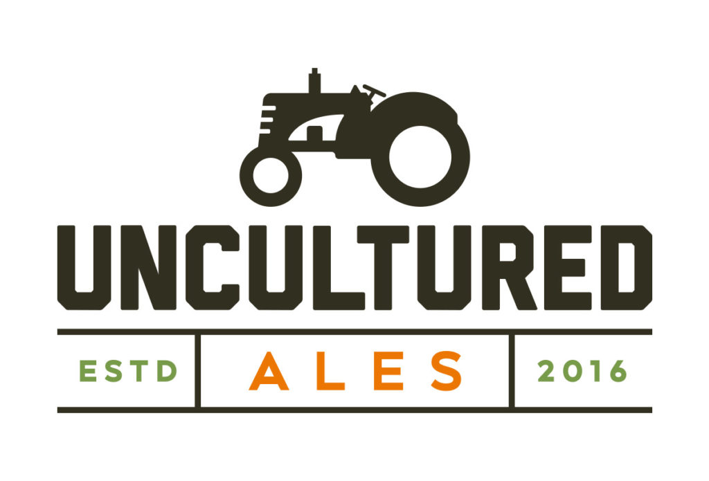 uncultured ales brewery logo design in austin texas by beau morrow for left hand design