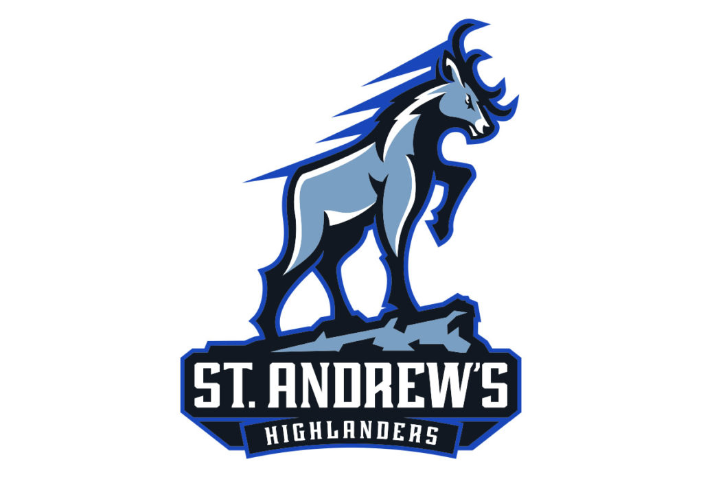 st. andrews school sports logo design in austin texas by left hand design