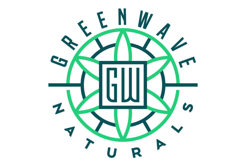 greenwave naturals cbd logo design by beau morrow for left hand design in austin texas
