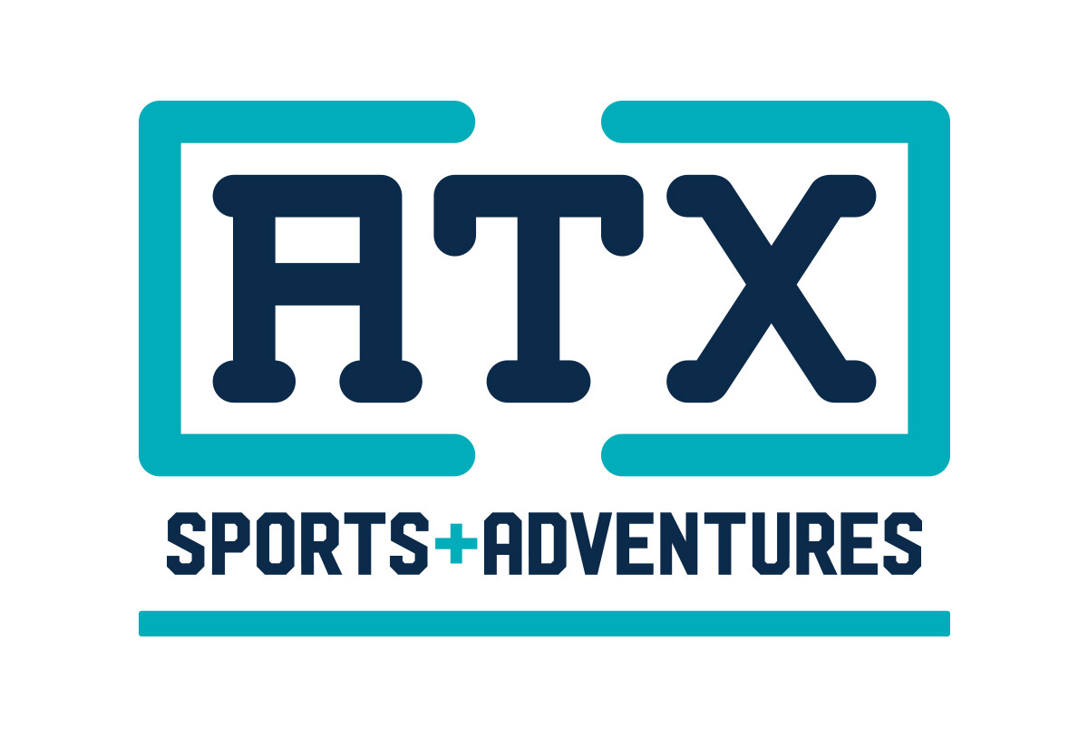 atx sports+adventures logo design by beau morrow for left hand design in austin texas