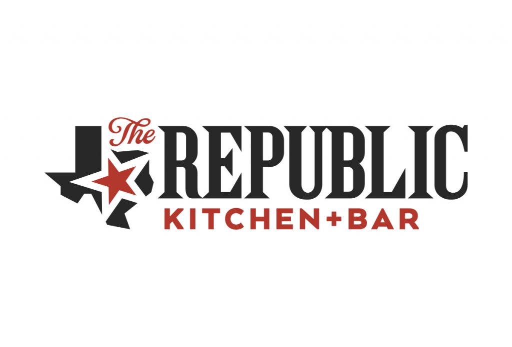 republic kitchen + bar logo design by beau morrow for left hand design in austin texas