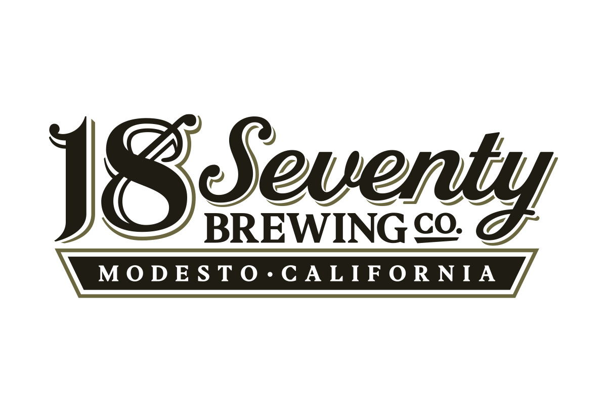 18Seventy Brewery logo design by beau morrow for left hand design in austin texas