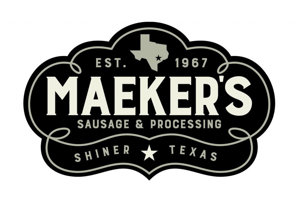 maeker's sausage package design by beau morrow for left hand design in austin texas