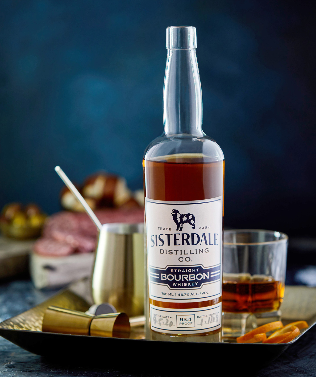 Sisterdale Distilling Co bourbon package design by beau morrow for left hand design in austin texas