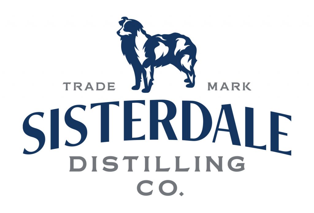 Sisterdale Distilling Co bourbon logo design by beau morrow for left hand design in austin texas