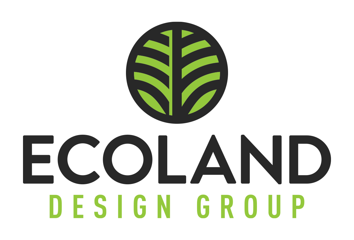 ecoland design group landscape architect logo design by beau morrow for left hand design in austin texas