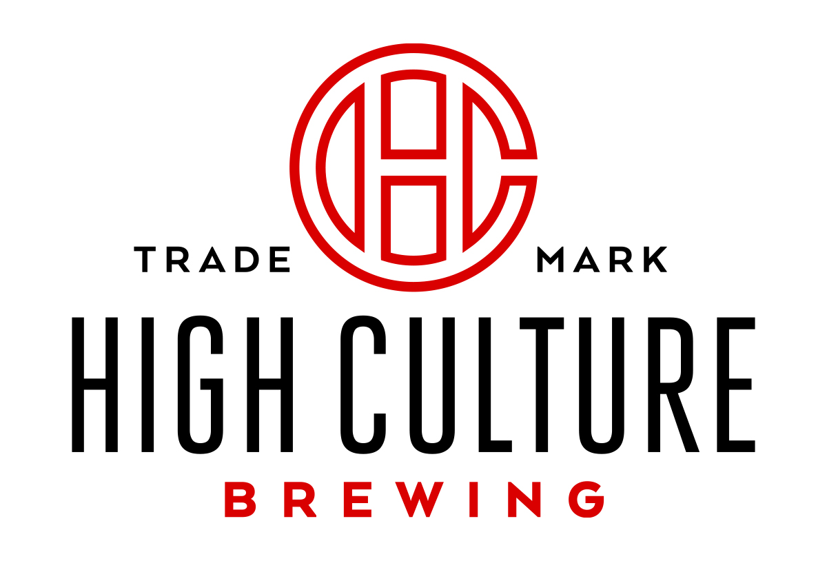 high culture brewing kombucha logo design by beau morrow for left hand design in austin texas