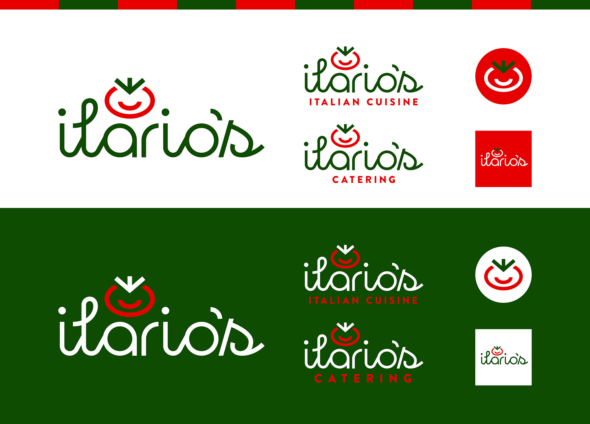 Ilario's Italian restaurant logo design by beau morrow for left hand design in austin texas