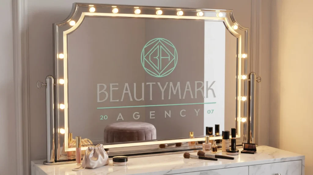 Beautymark Agency Austin visual identity and Squarespace website