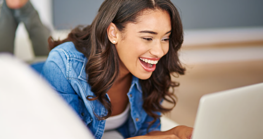 female browsing