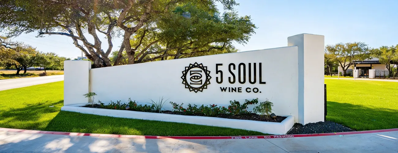 5 Soul Wine Co. brand and wine packaging design by Left Hand Design