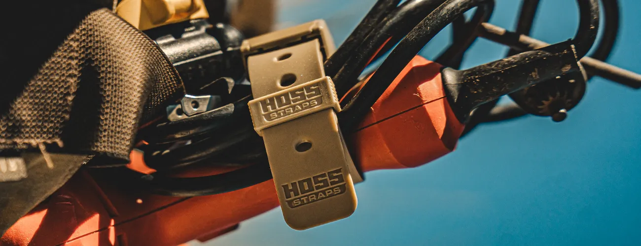 Hoss Straps logo and product brand design by Left Hand Design