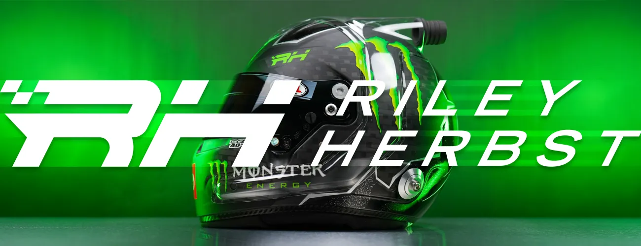 Riley Herbst NASCAR brand design by Left Hand Design