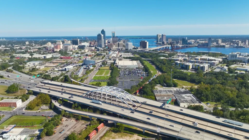 Jacksonville city card for logo and branding projects