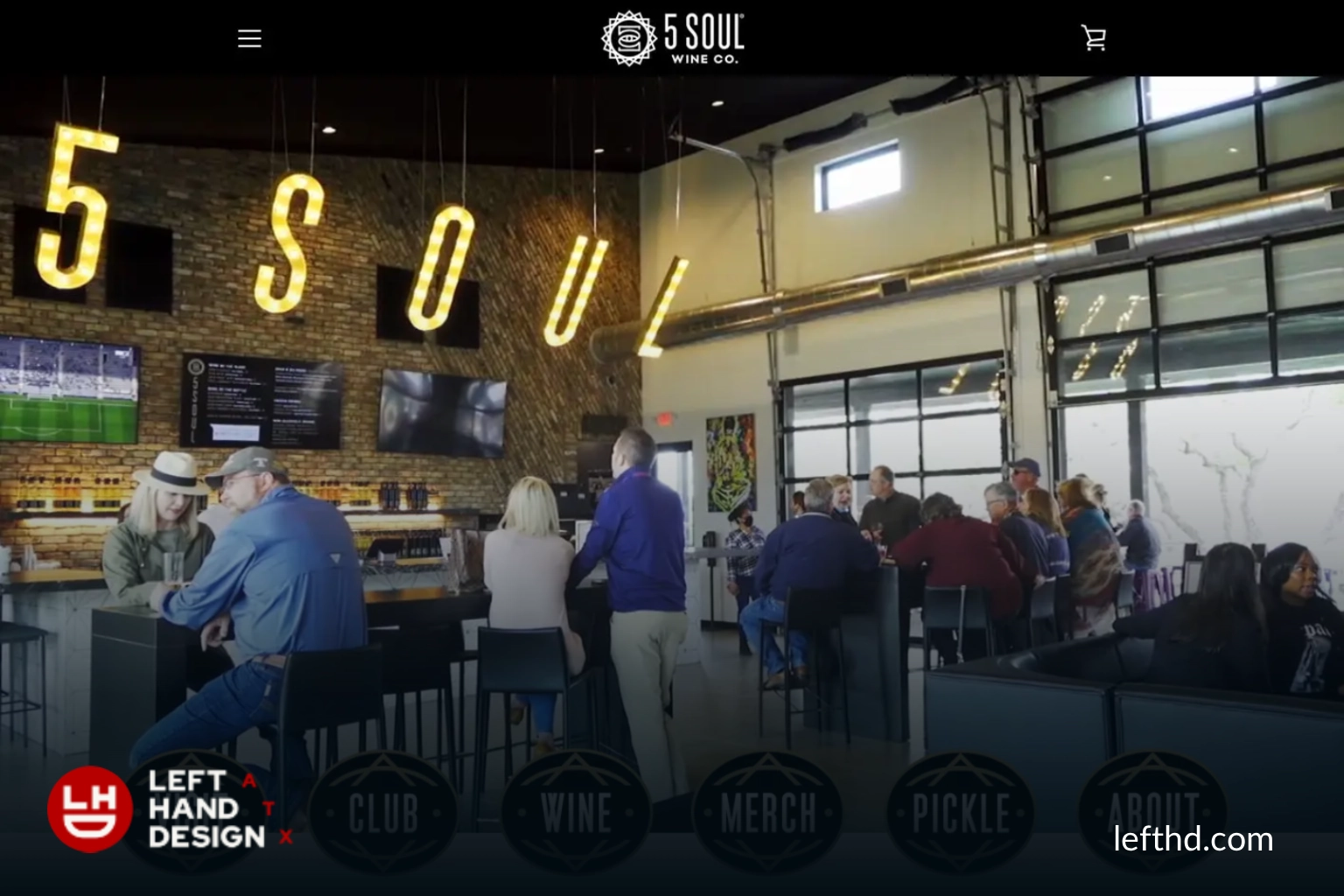 5 Soul Wine Co. website identity application